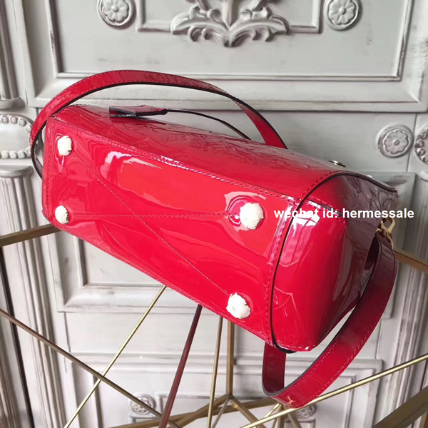 Louis Vuitton M50170 Montaigne BB Monogram Vernis Leather Cherry
