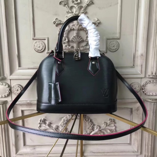 Louis Vuitton M54160 Alma BB Epi Leather Noir Rose