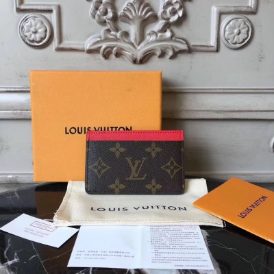 Louis Vuitton M60709 Card Holder Monogram Canvas Cherry