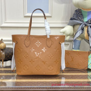 M46135 Neverfull MM Monogram Empreinte Leather (Cognac)