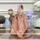 M46353 Petit Palais Bag Bicolour Monogram Empreinte Leather (Rose Trianon / Creme)