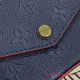 M64099 Félicie Pochette Monogram Empreinte Leather (Navy / Red)