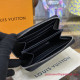 N63076 Zippy Coin Purse Vertical Damier Graphite Canvas