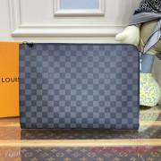 N64437 Pochette Jour GM Damier Graphite Canvas