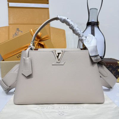 M12929 Capucines MM Souple Greige (Authentic Quality)