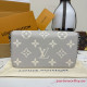 M14227 Pochette Félicie Brume Gray / White Quartz (Authentic Quality)