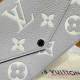 M14227 Pochette Félicie Brume Gray / White Quartz (Authentic Quality)