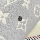 M14227 Pochette Félicie Brume Gray / White Quartz (Authentic Quality)