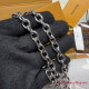 M14227 Pochette Félicie Brume Gray / White Quartz (Authentic Quality)