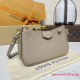 M81862 Easy Pouch On Strap Tourterelle Beige (Authentic Quality)