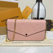 M82608 Félicie Pochette Rose poudré Pink (Authentic Quality)