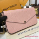 M82608 Félicie Pochette Rose poudré Pink (Authentic Quality)