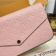 M82608 Félicie Pochette Rose poudré Pink (Authentic Quality)