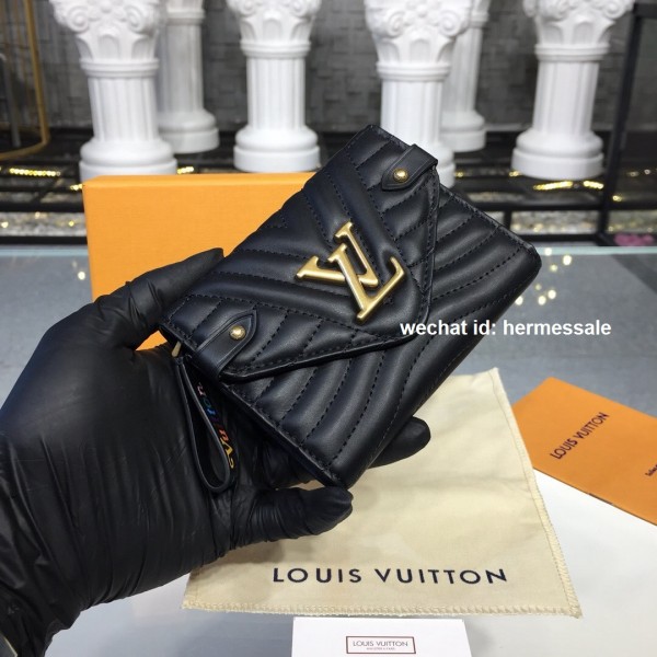 Louis Vuitton M63427 New Wave Compact Wallet LV New Wave Leather