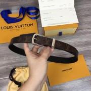 Louis Vuitton MP056Q Ouest 30mm Belt Other leathers Brown