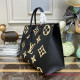 M45945 OnTheGo GM Bicolor Monogram Empreinte Leather (Black / Beige)