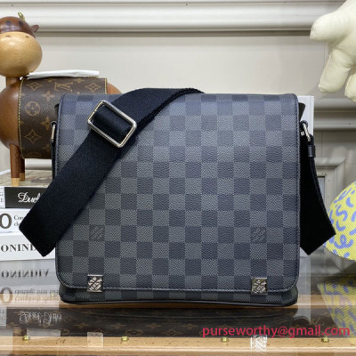 N41028 Louis Vuitton District PM Damier Graphite Canvas