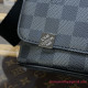 N41028 Louis Vuitton District PM Damier Graphite Canvas