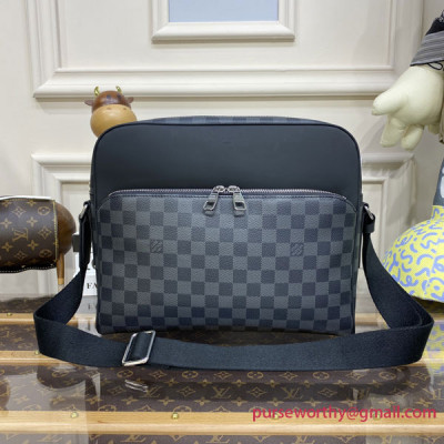 N41409 Louis Vuitton Dayton Reporter MM Damier Graphite Canvas