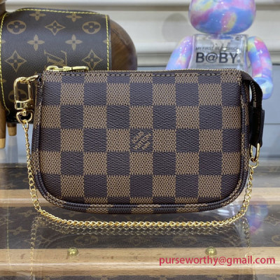 N58009 Mini Pochette Accessoires Damier Ebene