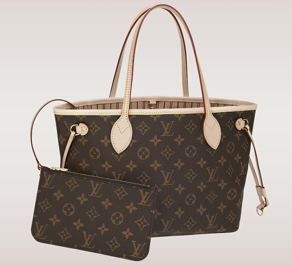 LOUIS VUITTON MONOGRAM CANVAS NEVERFULL TOTE PM